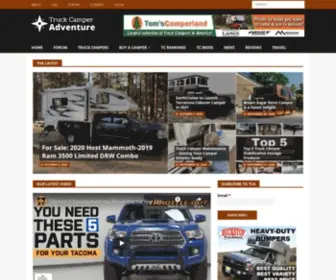 Truckcamperadventure.com(Truck Camper Adventure) Screenshot