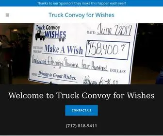 Truckconvoyforwishes.com(Make a Wish) Screenshot