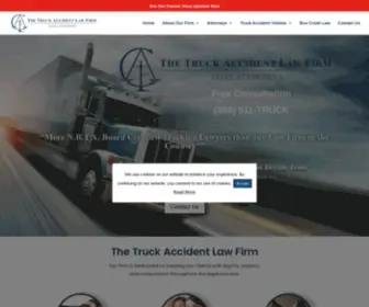 Truckcrashlaw.com(The Truck Accident Law Firm) Screenshot