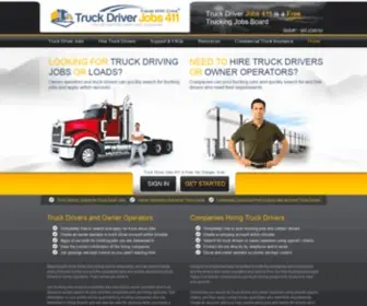 Truckdriverjobs411.com(Truck Driver Jobs 411) Screenshot