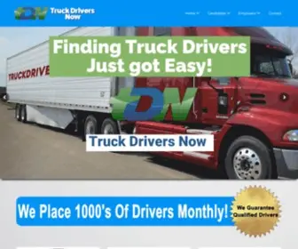 Truckdriversnow.com(Truck Drivers Now) Screenshot