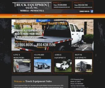 Truckequipmentsales.com(Truck Accessories in Daphne AL) Screenshot