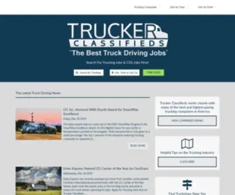 Truckerclassifieds.com(Trucking Classifieds for the Trucking Industry) Screenshot