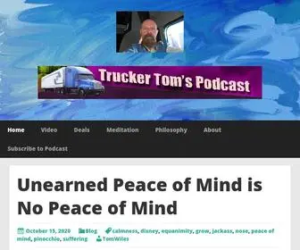 Truckertompodcast.com(Trucker Tom’s Podcast) Screenshot