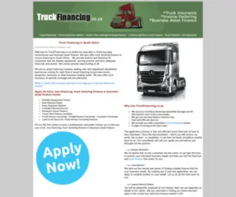 Truckfinancing.co.za(Truck Financing Invoice Factoring Finance Insurance South Africa) Screenshot