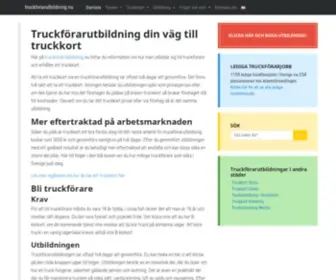 Truckforarutbildning.nu Screenshot
