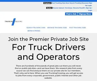 Truckingcrossing.com(Trucking Jobs) Screenshot