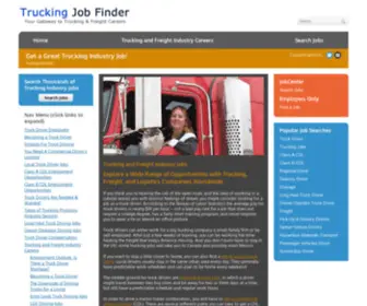 Truckingjobfinder.com(Trucking Jobs) Screenshot