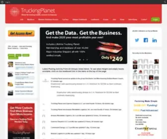 Truckingplanet.com(Freight Matching Loadboard and Emailing Service) Screenshot