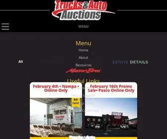 Trucksandauto.com(Trucks & Auto Auctions) Screenshot