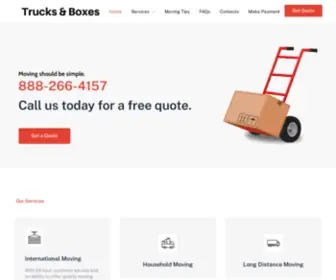 Trucksandboxes.com(Trucks & Boxes Household) Screenshot