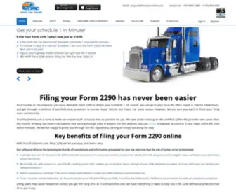 Trucktaxonline.com(Form 2290) Screenshot