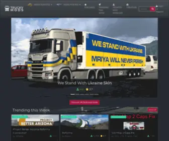 Truckymods.io(Mods for euro truck simulator 2 and american truck simulator) Screenshot