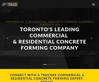 Trucoreforming.com(TRUCORE COMMERCIAL & RESIDENTIAL CONCRETE FORMING COMPANY) Screenshot