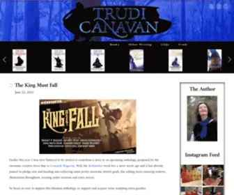 Trudicanavan.net(Bestselling author of The Black Magician Trilogy) Screenshot