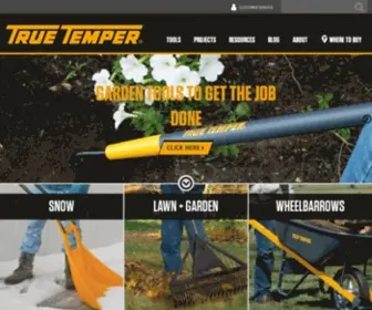 True-Temper.com(True Temper® Lawn & Garden Tools) Screenshot
