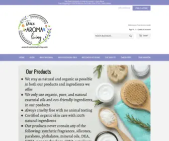 Truearomaliving.com(True Aroma Living) Screenshot