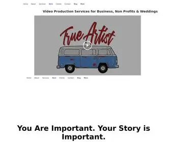 Trueartistsstudio.com(True Artists Studio Video Production Cincinnati Dayton Ohio Weddings) Screenshot