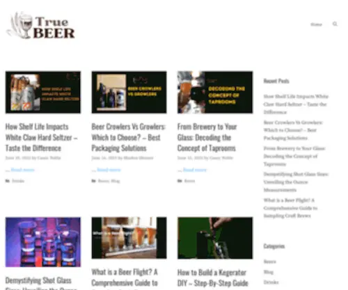 Truebeer.com(True Beer) Screenshot