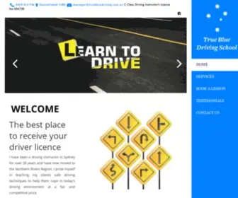 Truebluedriving.com.au(True Blue Driving School) Screenshot