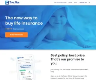 Truebluelifeinsurance.com(Buy Life Insurance Online) Screenshot