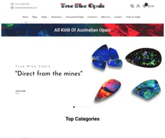 Trueblueopals.com(True Blue Opals) Screenshot