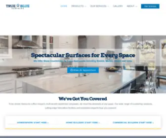 Truebluesurfaces.com(Quartz & Granite Countertops Austin & San Antonio) Screenshot