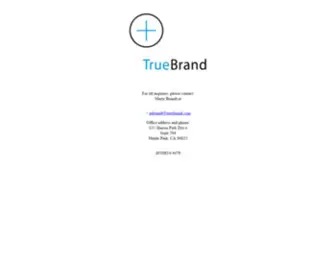 Truebrand.com(Contact Us) Screenshot