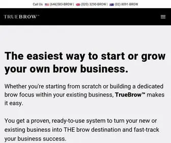 Truebrow.com(The Brow Business Experts) Screenshot