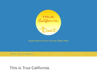 Truecalif.com(TRUE CALIFORNIA) Screenshot