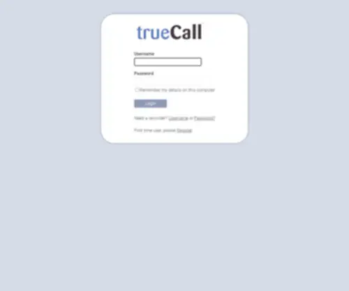 Truecallcontrol.co.uk(Truecallcontrol) Screenshot