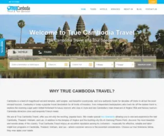 Truecambodiatravel.com(True Cambodia Travel) Screenshot