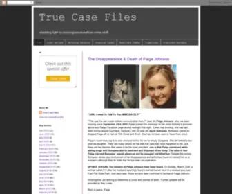 Truecasefiles.com(True Case Files) Screenshot