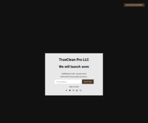 Truecleanpro.com(Truecleanpro) Screenshot