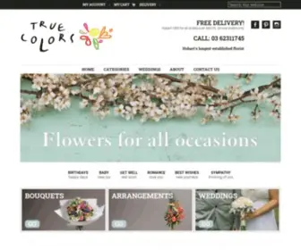 Truecolorsflorist.com.au(True Colors) Screenshot