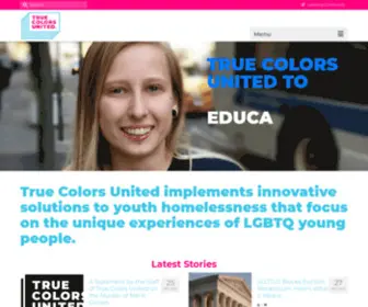 Truecolorsfund.org(True Colors United) Screenshot