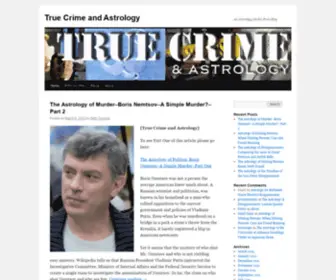 Truecrimeandastrology.com(An Astrology Media Press Blog) Screenshot