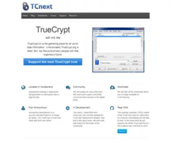 Truecrypt.ch(Organizing a future) Screenshot