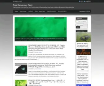 Truedemocracyparty.net(True Democracy Party) Screenshot