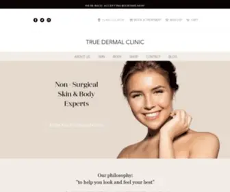 Truedermalclinic.com.au(Skin treatment) Screenshot