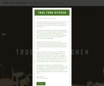 Truefoodkitchen.com(True Food Kitchen) Screenshot