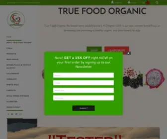 Truefoodorganic.com(True Food Organic's Supreme Greens) Screenshot