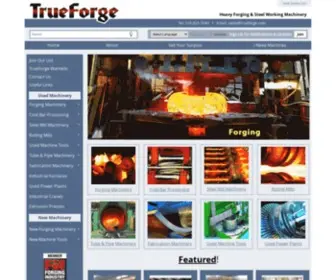 Trueforge.com(Heavy Forging & Steel Working Machinery) Screenshot