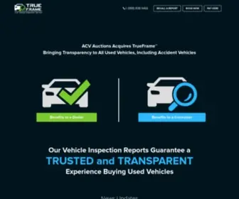 Trueframe.com(Accident History Reports) Screenshot