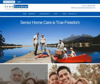Truefreedomhomecare.com(Senior Home Care Services) Screenshot