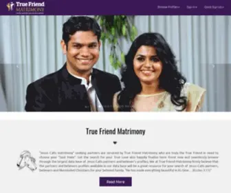 Truefriendmatrimony.com(Jesus Calls Matrimony) Screenshot