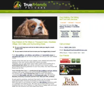 Truefriendspetcare.com(True Friends Pet Care) Screenshot