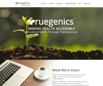 Truegenics.com(Future Of Health) Screenshot