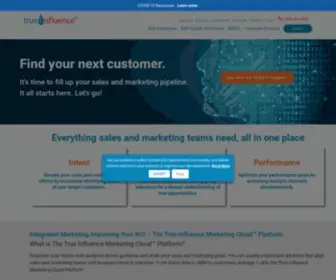 Trueinfluence.com(Demand generation) Screenshot