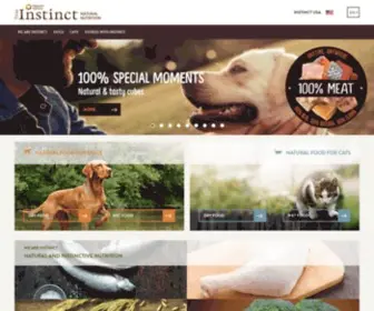 Trueinstinct.com(Natural dog and cat food) Screenshot